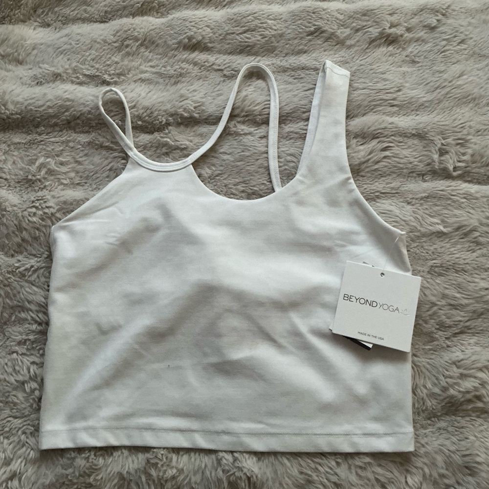 Beyond Yoga Classic White Tank
